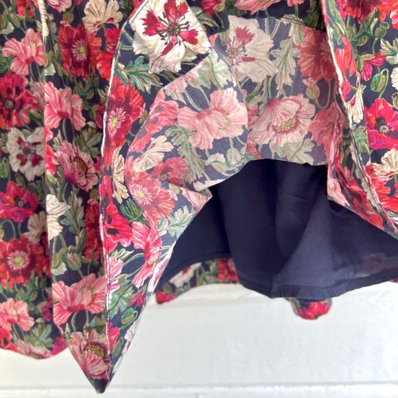 J. CREW Girls' Ruffle-Shoulder Dress in Liberty Amelie Poppy Floral - 8 - Picture 4 of 8